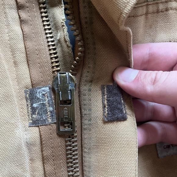 VTG Carhartt Mens Heavy Khaki‎ Canvas Barn Coat Mens XL USA Made Distressed - Picture 9 of 16